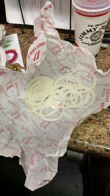 Here are our onions we received... Lol