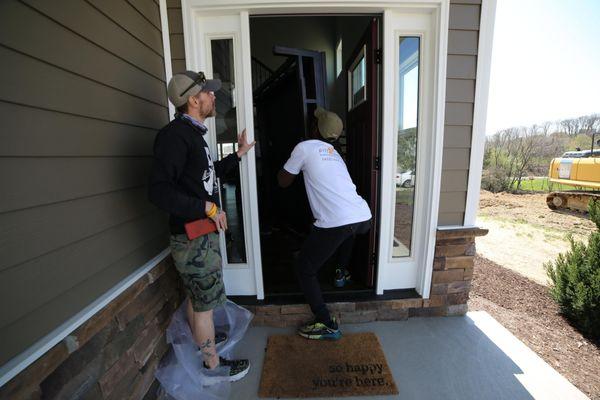 Moving an oversized coffee table, furniture delivery