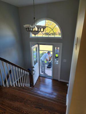 Excellent item stall front door and screen door