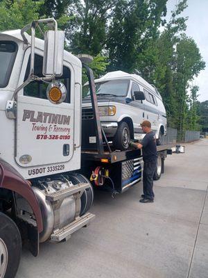 Great job towing my van May 2024 reasonable price