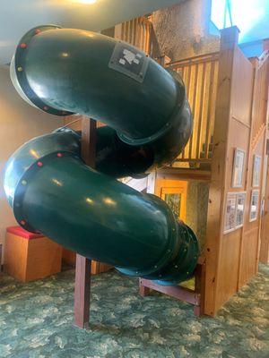 Kids love to use the slide in Senders Pediatrics  lobby.