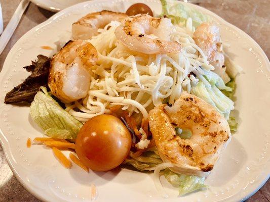 House Salad with shrimp #glutenfree