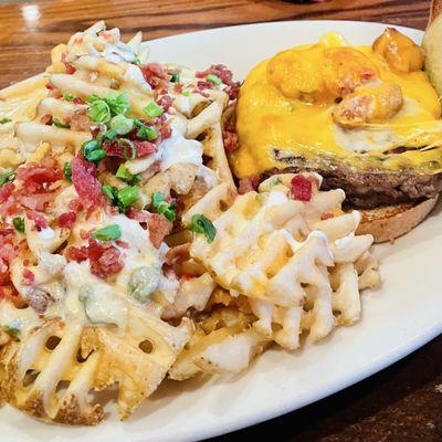 State Fair Burger & Loaded Waffles fries