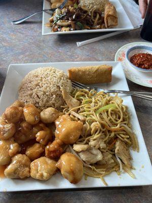 Sweet & Sour Pork, Chicken Lo Mein, Pork Fried Rice