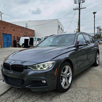 bmw wagon with red interior