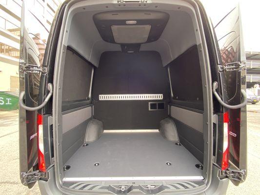 We rent Sprinter vans with secure cargo holds!