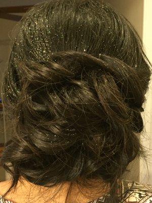 Glamorous updo by Tiffany!