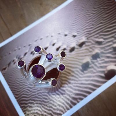 Our Desert Print ring inspired by Mousumi's camel ride through the Indian Thar Desert.