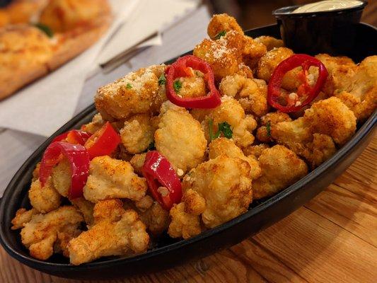 Fried cauliflower bites