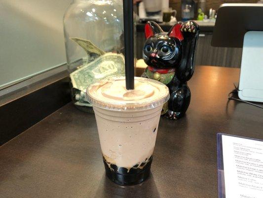 Boba chocolate milk shake, $7.  Nice treat, but a little on the watery side.