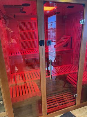 new sauna! so comfortable