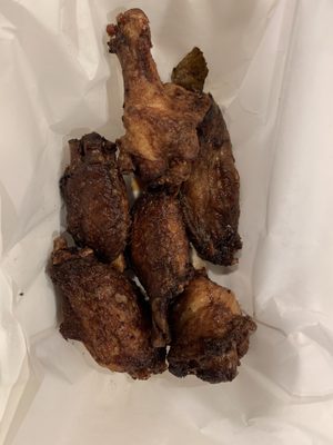 6 very small pieces of Adobo wings for $13.50