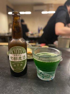 Matcha beer from Kyoto