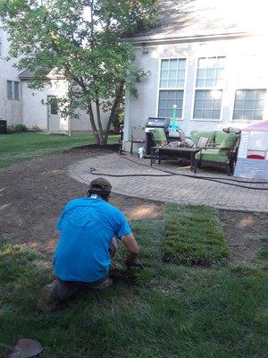 Sod installment