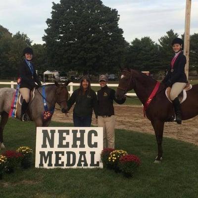 High View takes champion and reserve in the 2014 NEHC Huntseat Equitation Pleasure Medal Finals!