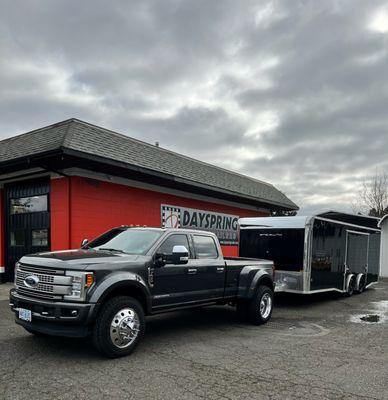 We have trailers in stock or we can build you a custom set up as well. Call 503-666-7300 for a quote.