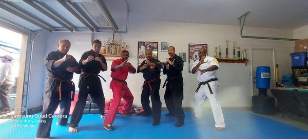 Martial arts workout with master law