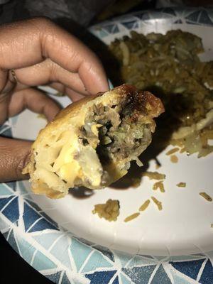 Philly cheese steak egg rolls to die for