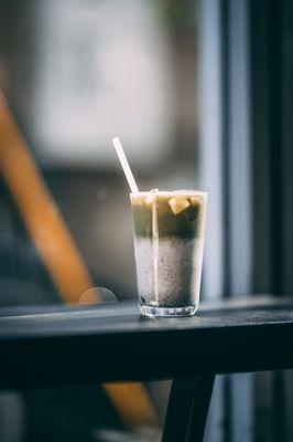 Iced Black Sesame Matcha