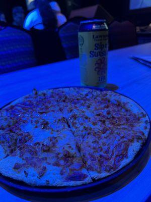 Buffalo Chicken Pizza with a Lawson's - Sip of Sunshine