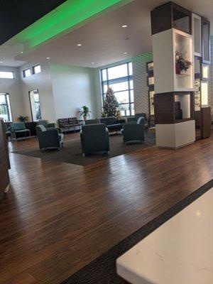 Beautiful waiting room with tons of space