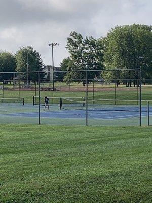 Pickleball courts.