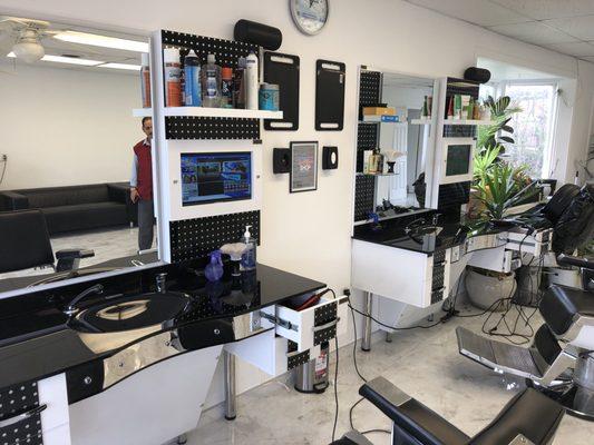 Elegant and clean barber shop