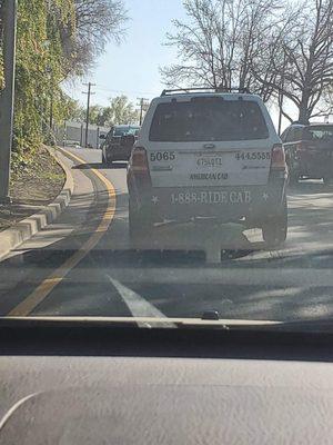 Watch out for this driver, he doesnt check before lane changes and doesnt use a blinker. Will not care if it's a close call.