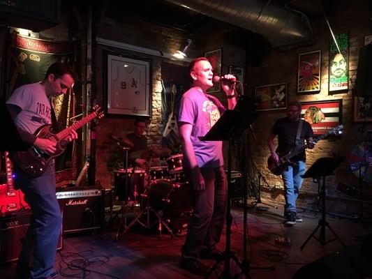 Patrick, Dave, Sean, and Jeff at the March Gig at Reggie's.