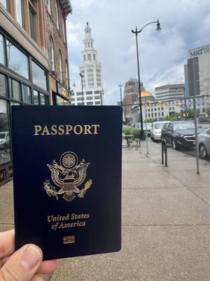 Passport in hand by 3:10pm!