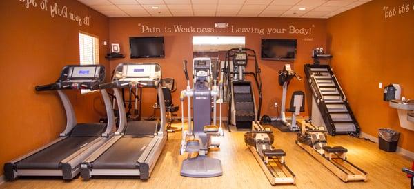 Some of the cardio equipment at ncognito Wellington