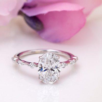 Some thing different - Oval Engagement Ring