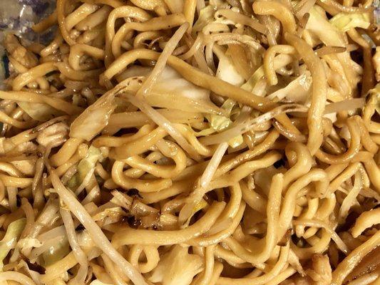 Chicken chow mein - lotsa noodles!