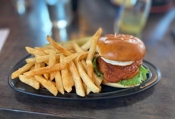 Buffalo chicken with fries