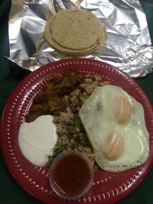 Guanaco Breakfast $9.50 plus Tax