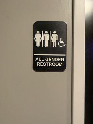 Gender neutral bathroom