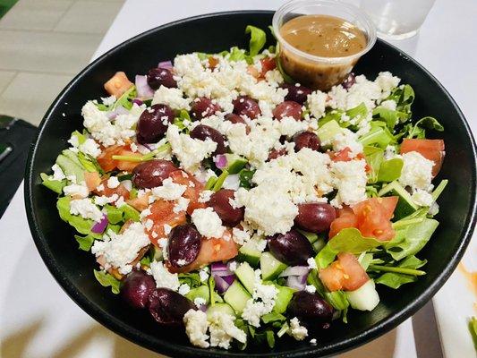 Greek Salad dressing on the side