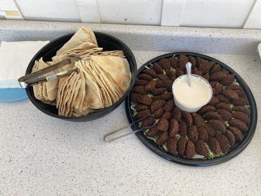 Falafel and pita