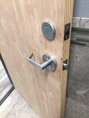 Installed Indicator Deadbolt