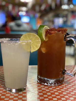 Paloma and michelada