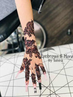 Henna Tattoo   Services : Threading, Henna Tattoo, Henna Tinting, Makeup For Appointment / Event Booking please contact : 714-713-5266