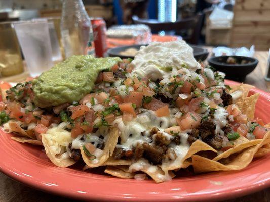 Super Nachos with Pastor.