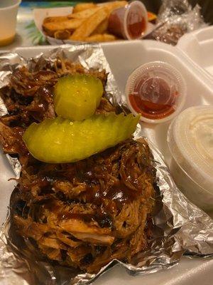 Pulled Pork on a Roll