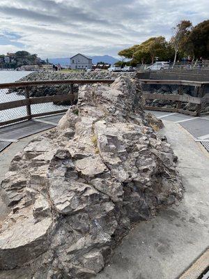 The rock on the pier!!