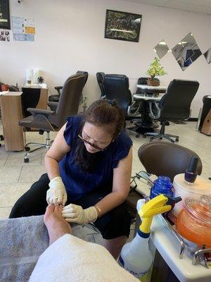 She's amazing!  My happy place do yourself a favor let mom pamper you and upgrade your pedicure    Shop small business