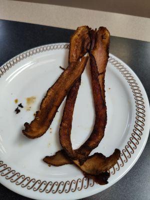 Overcooked bacon.