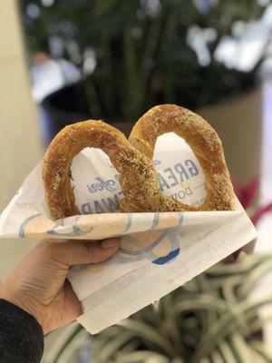 $1 wednesday's! Roasted Garlic and Parmesan Pretzel