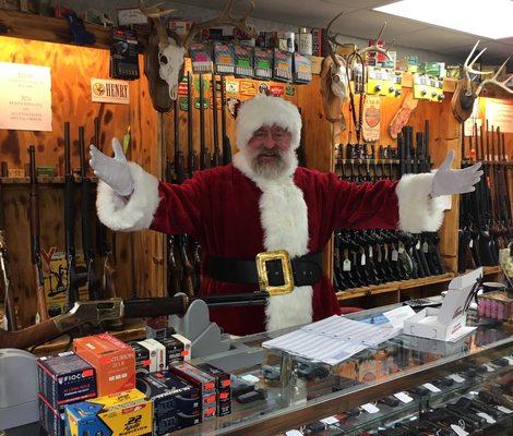 Santa says to come see him at Black Gold Guns & Ammo.