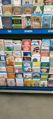 Beautiful display of cards not for sale on sales floor.