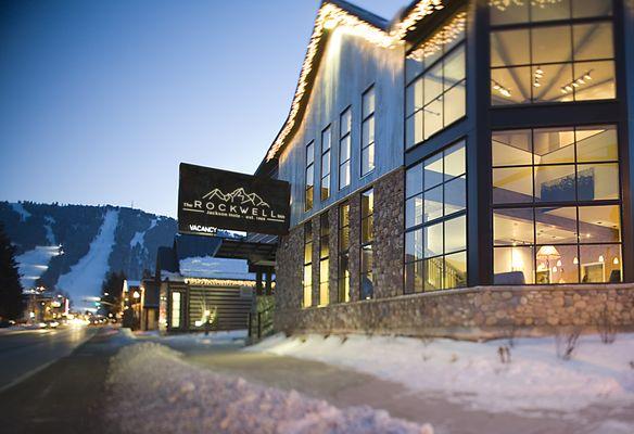 Winter exterior photo of The Rockwell Inn